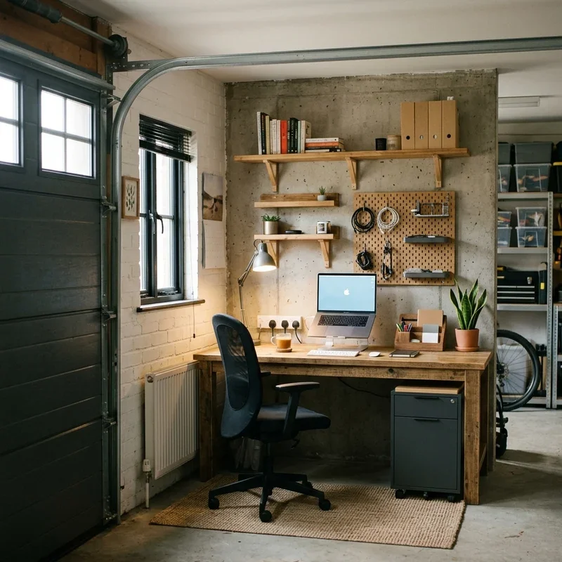 15 Garage Office Ideas for Functional Work-from-Home Spaces