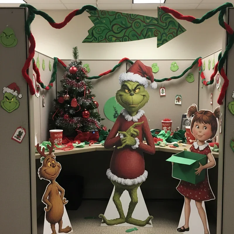 Grinch Office Decor Ideas