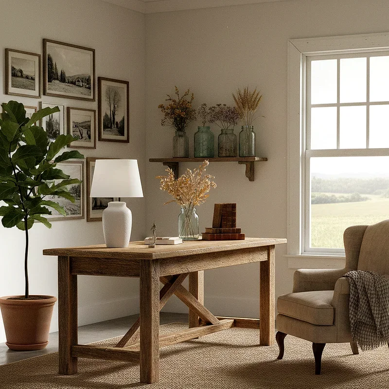 Rustic Farmhouse Office Ideas