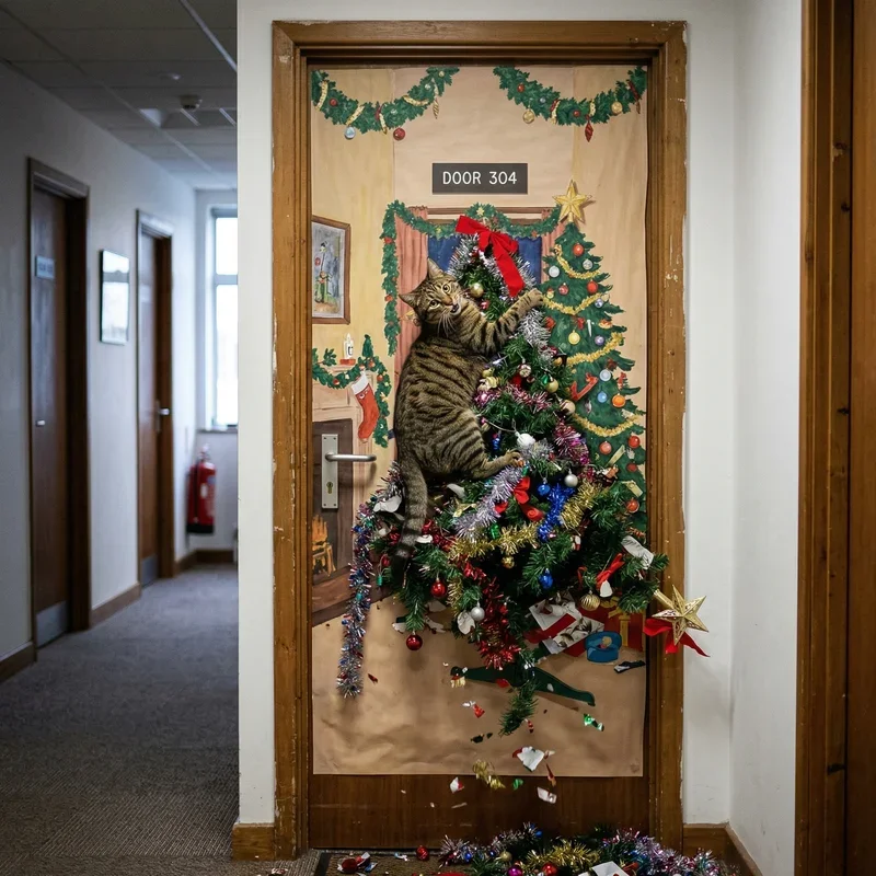 Funny Office Door Christmas Decorating Ideas