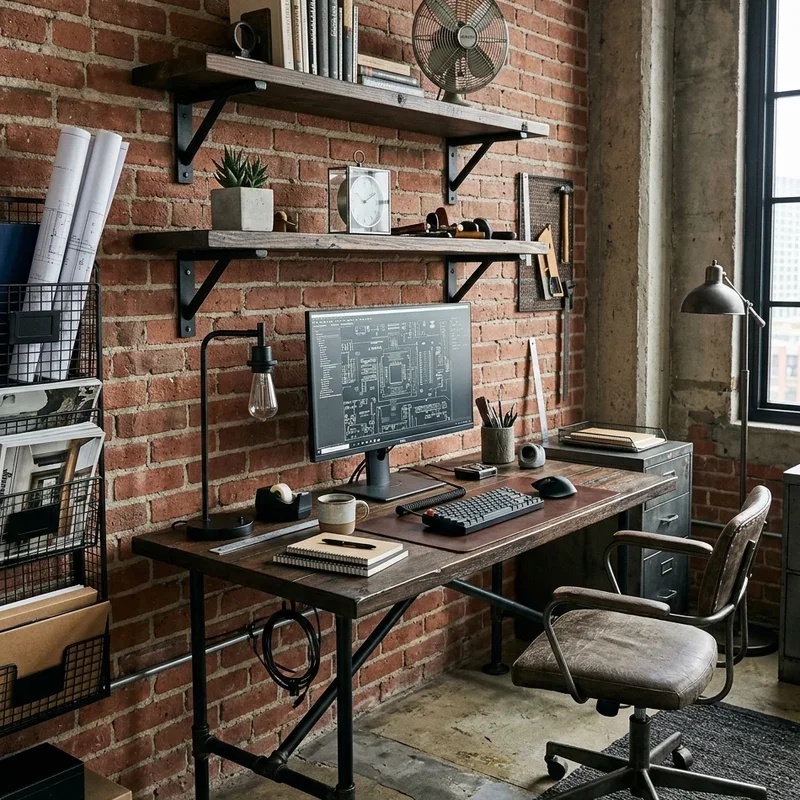 Masculine Home Office Ideas