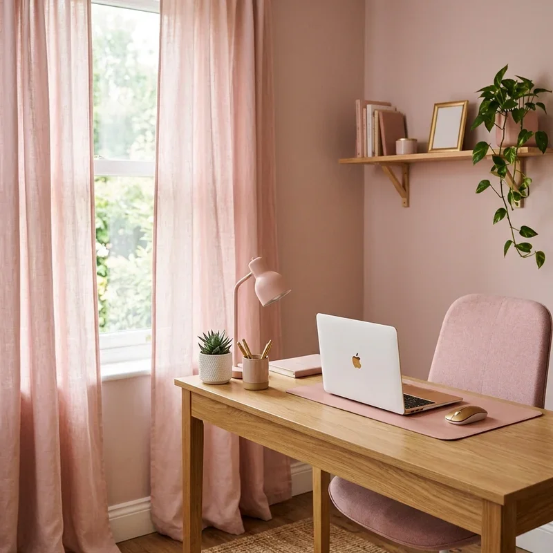 Pink Home Office Ideas