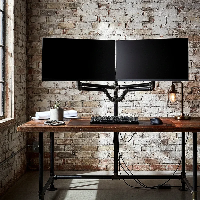 Dual Monitor Desk Setup Ideas