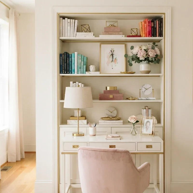 Glamorous Women's Office Decorating Ideas