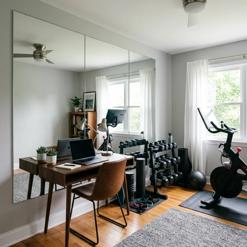 Home Gym and Office Combo Ideas