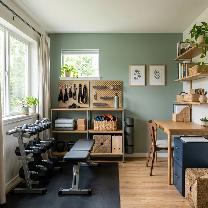Home Gym and Office Combo Ideas