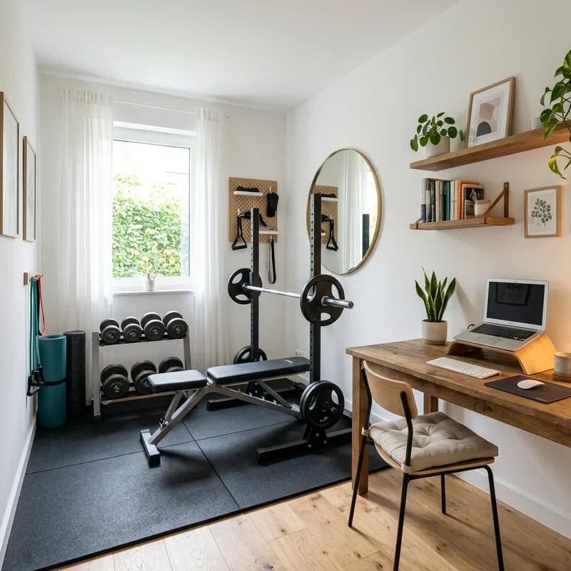 Home Gym and Office Combo Ideas