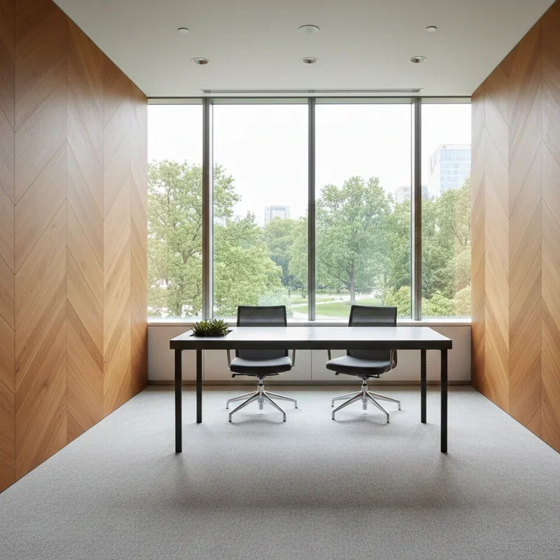 Wood Panel Office Ideas