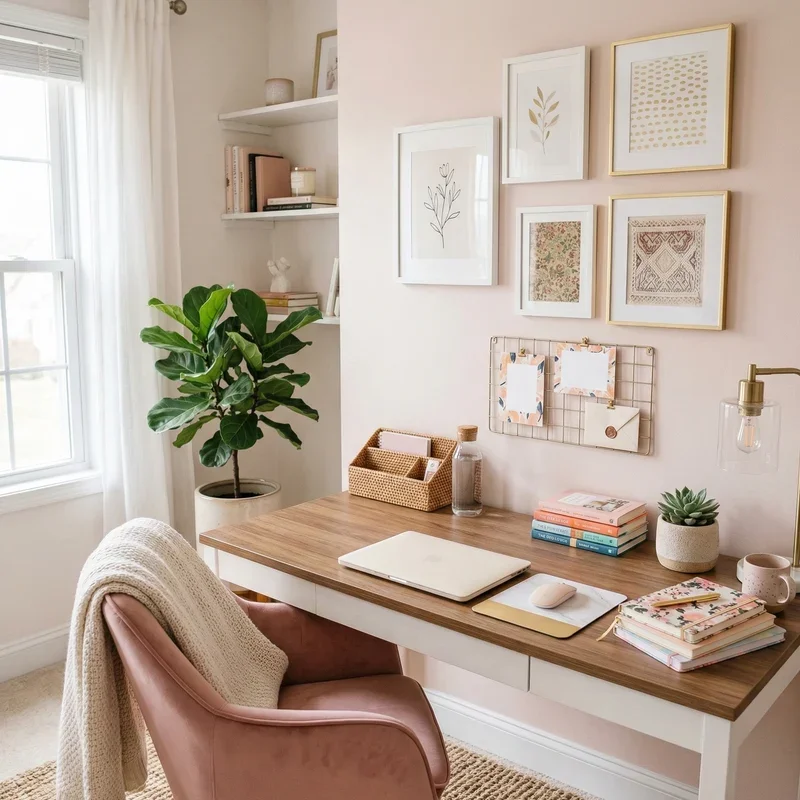 Girly Home Office Ideas