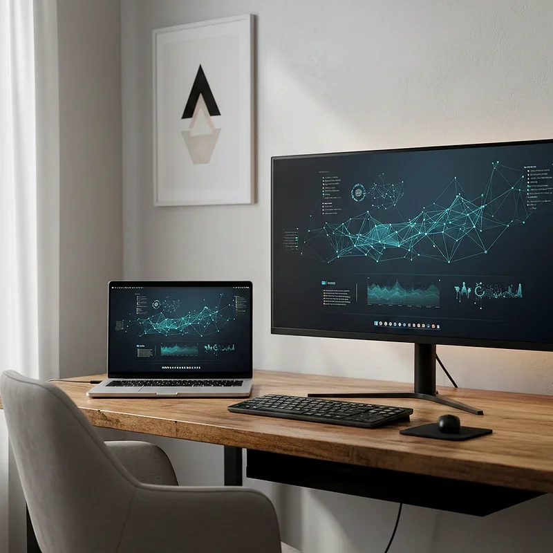 Dual Monitor Desk Setup Ideas