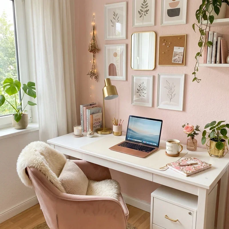 15 Girly Home Office Ideas for a Cute and Stylish Workspace