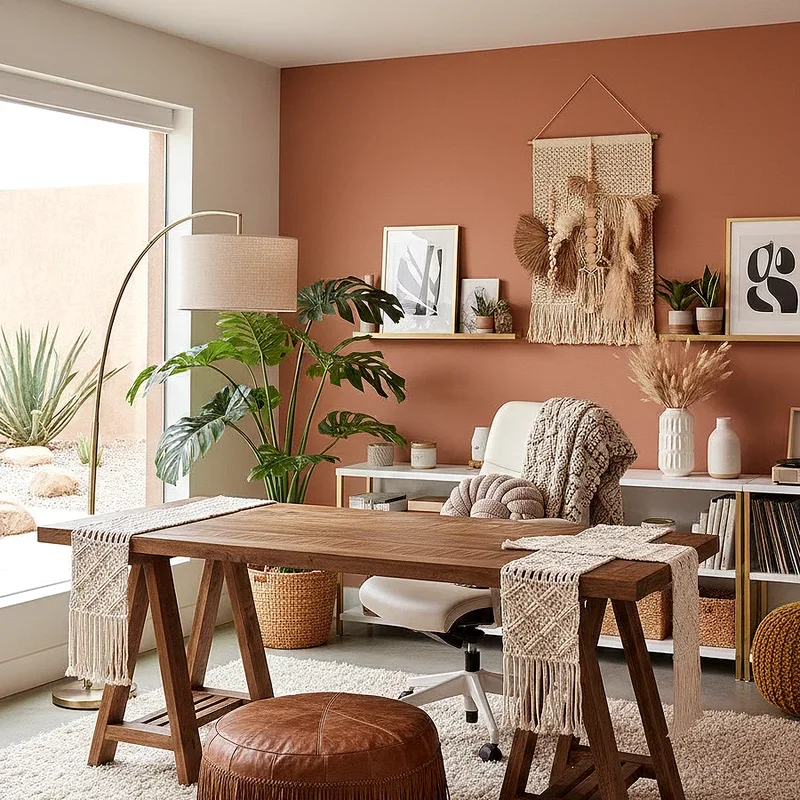 Modern Boho Office Ideas