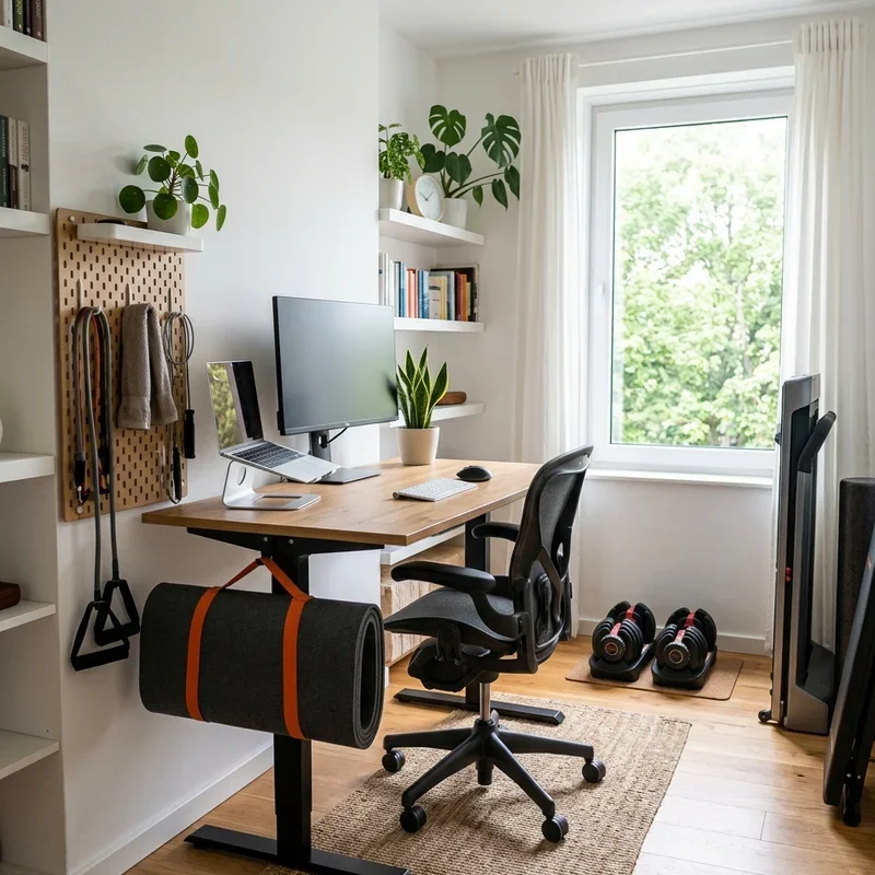 Home Gym and Office Combo Ideas