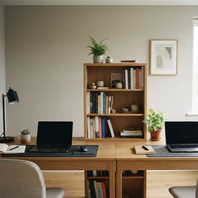 Double Desk Office Ideas