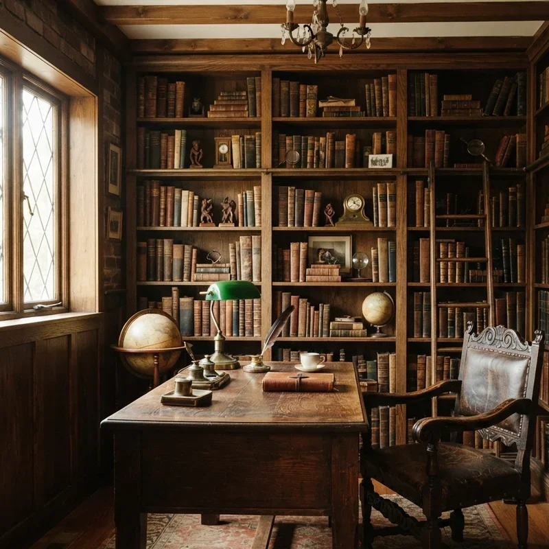 Home Office Library Design Ideas