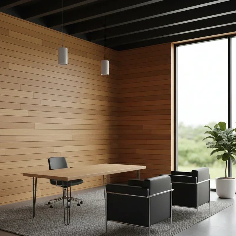 Wood Panel Office Ideas