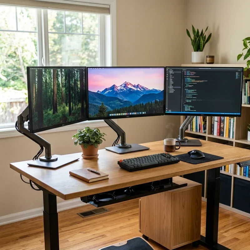 Home Office Ideas with Multiple Monitors