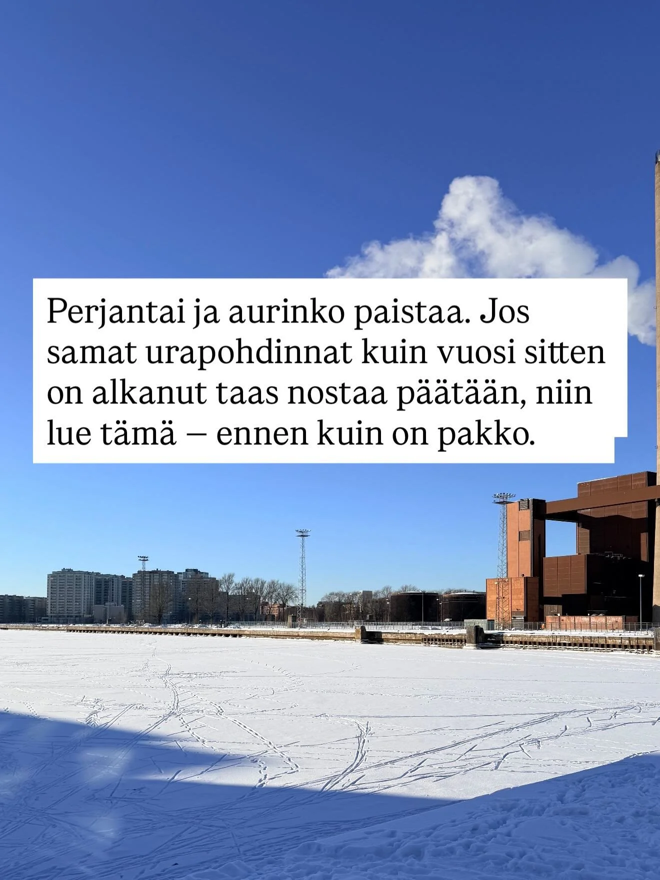 2 paikkaa vapaana sulle, joka tied&auml;t kyll&auml; mihin sinusta ty&ouml;el&auml;m&auml;ss&auml; olisi &mdash; mutta et ole varma sinun suunnasta.

T&auml;m&auml;n j&auml;lkeen tied&auml;t, miten siihen varmuuteen p&auml;&auml;set.

Varaa laittamal