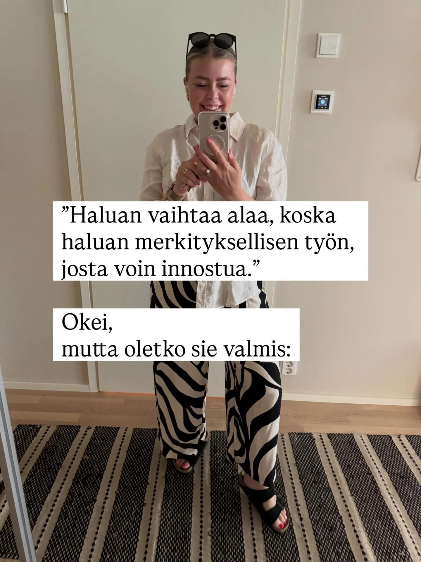 Nyt varattavissa: 90 minuutin henkil&ouml;kohtainen sessio sulle, joka olet valmis pys&auml;htym&auml;&auml;n ja kysym&auml;&auml;n itselt&auml;si: &rdquo;Mihin asiaan keskittym&auml;ll&auml; saan t&auml;st&auml; kev&auml;&auml;st&auml; eniten irti, 