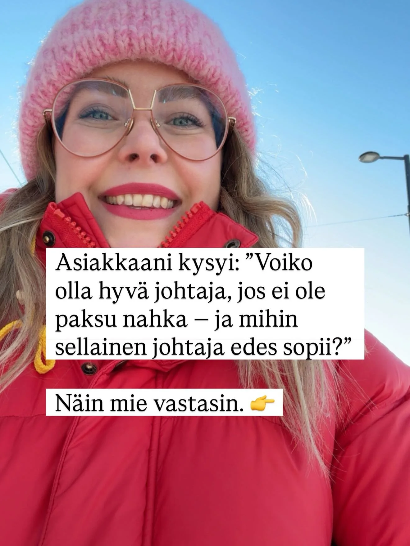 Minun asiakkaat tulee minun luokse usein tilanteessa, jossa he tiet&auml;&auml; sisimm&auml;ss&auml;&auml;n, mihin kaikkeen he pystyisi. Siksi ep&auml;varmuus tuntuu niin horjuttavalta &ndash; koska he n&auml;kee, ett&auml; voisivat menesty&auml; use