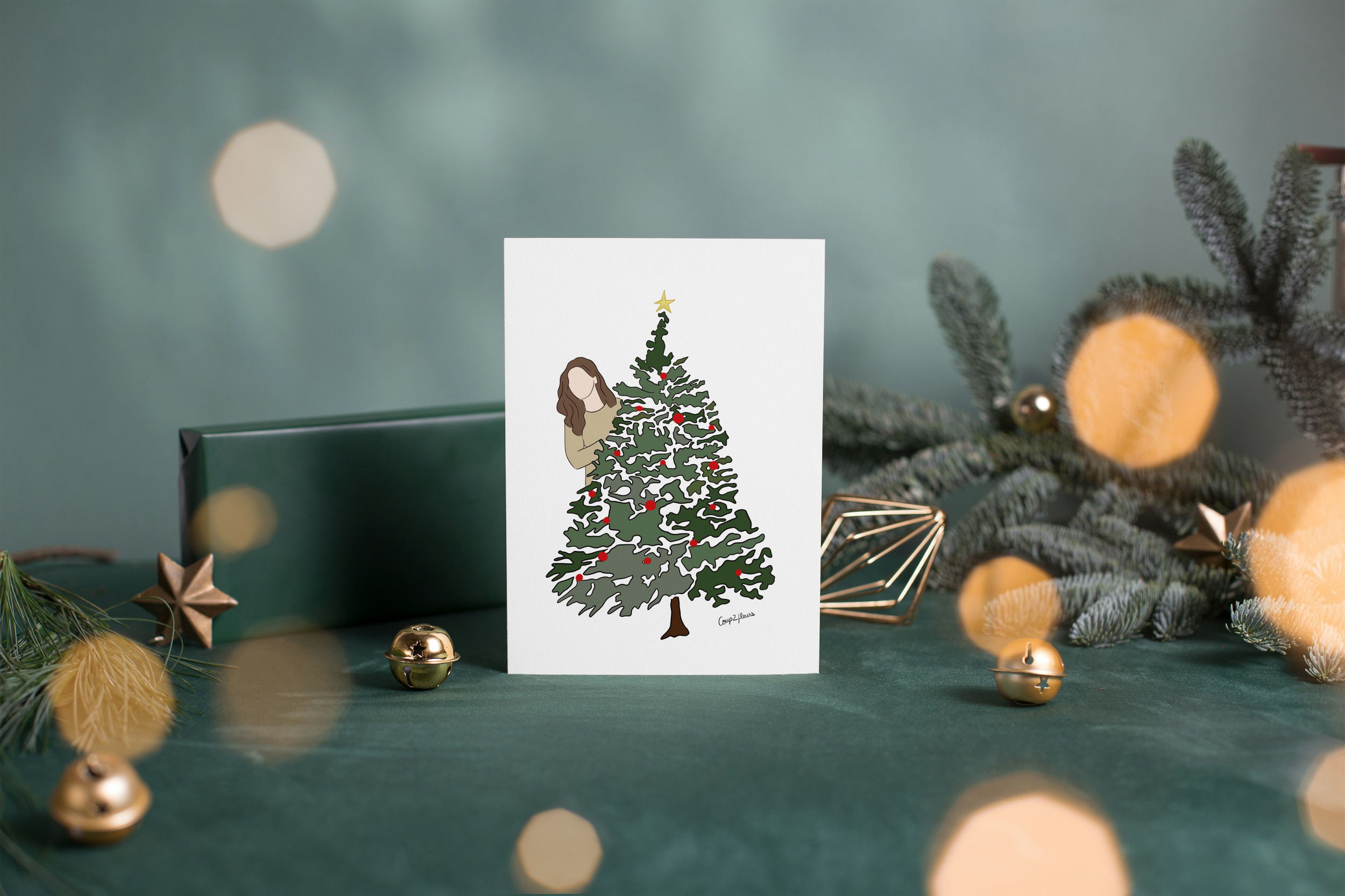 Carte postale "Noël - Sapin"