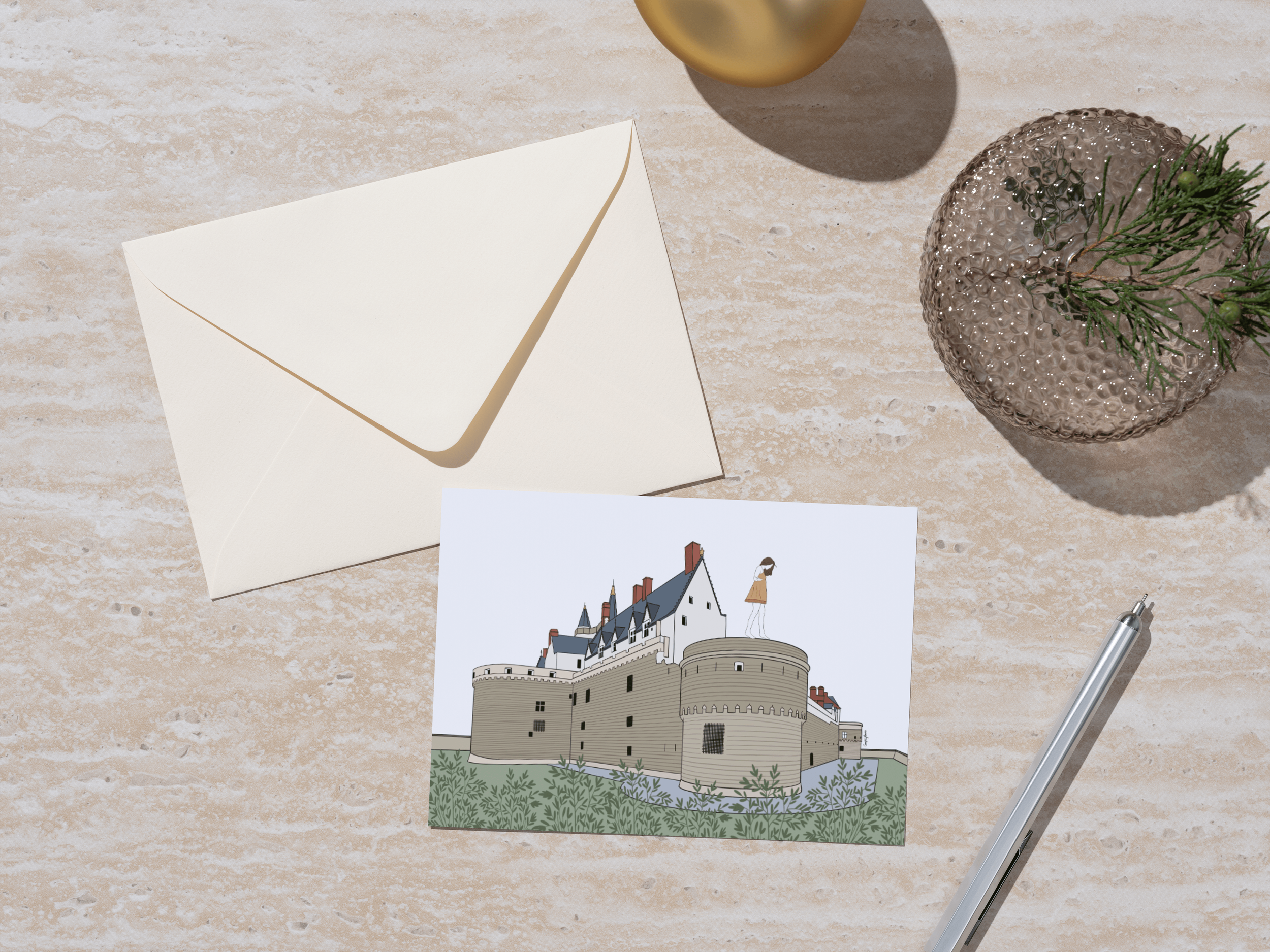 Carte postale "Nantes - Château"