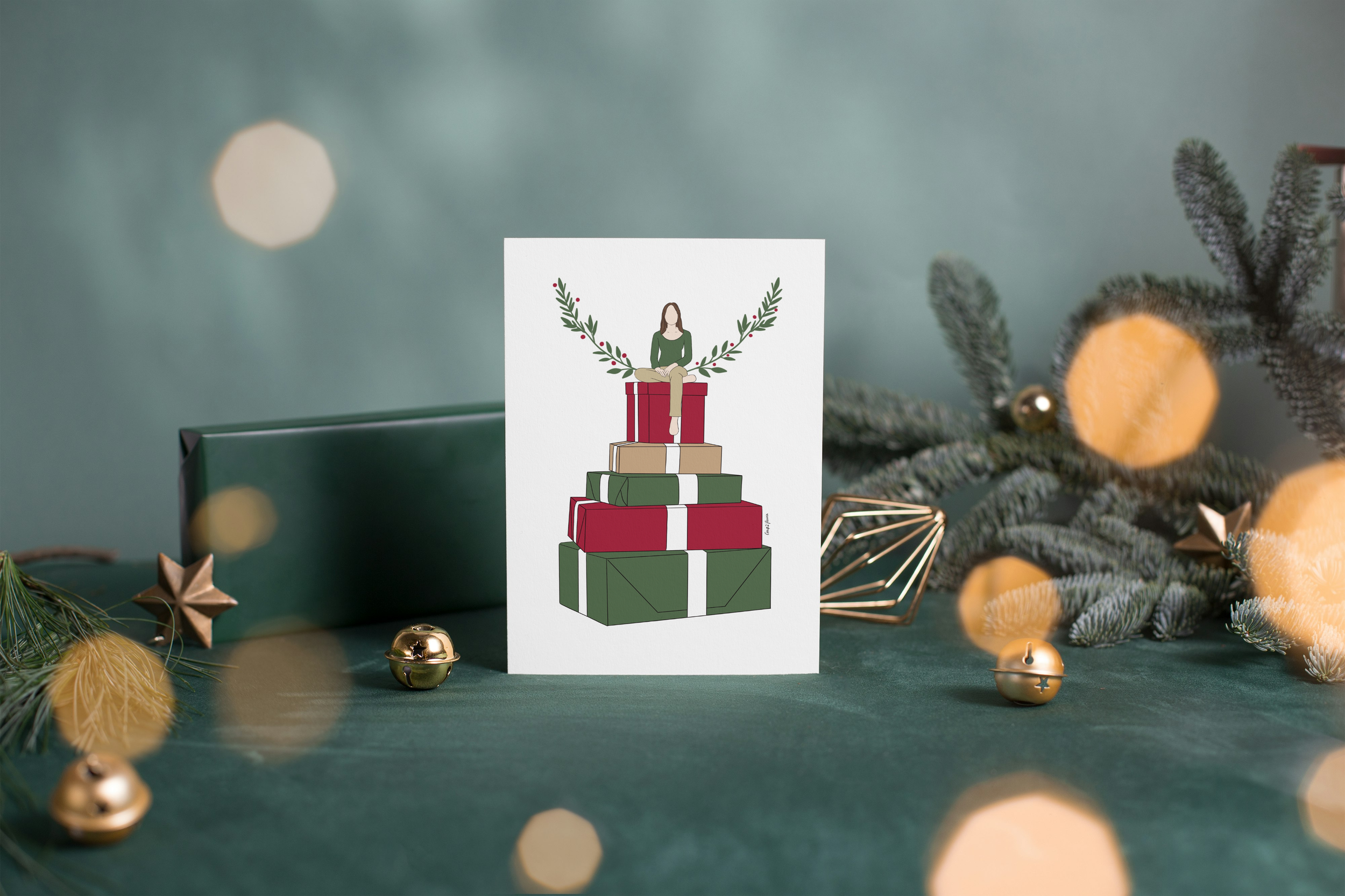 Carte postale "Noël - Cadeaux"