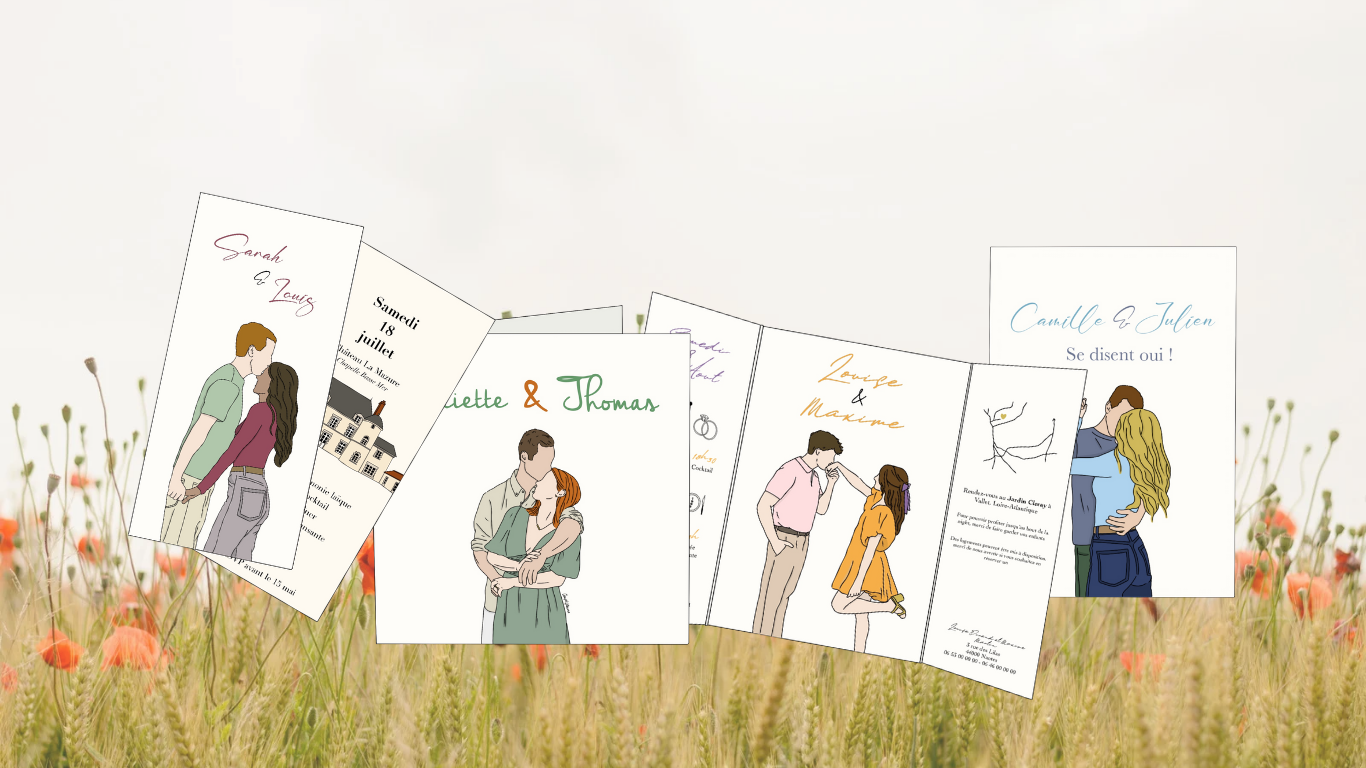 illustration Papeterie mariage 