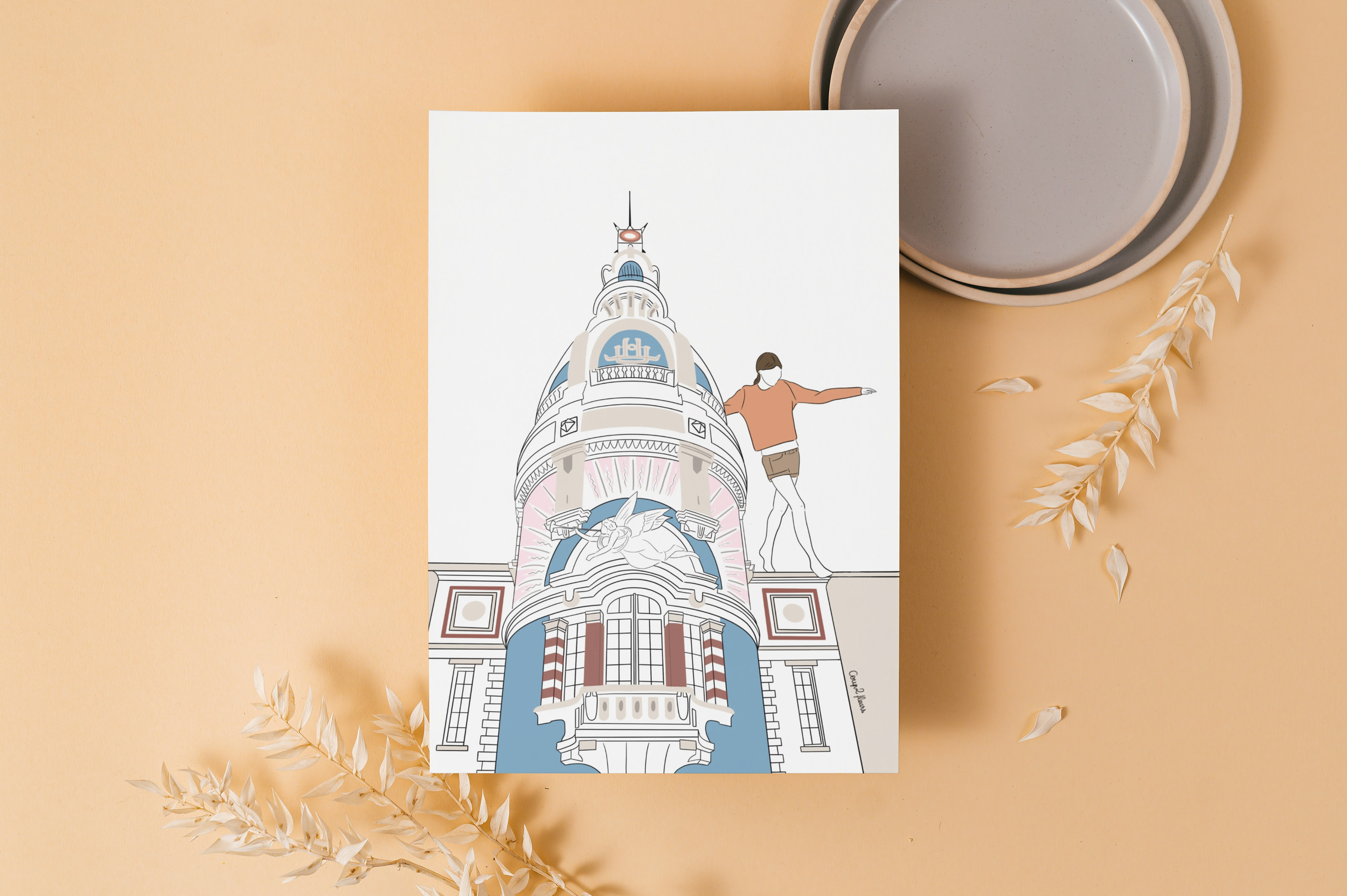 Carte postale "Nantes - Tour LU"