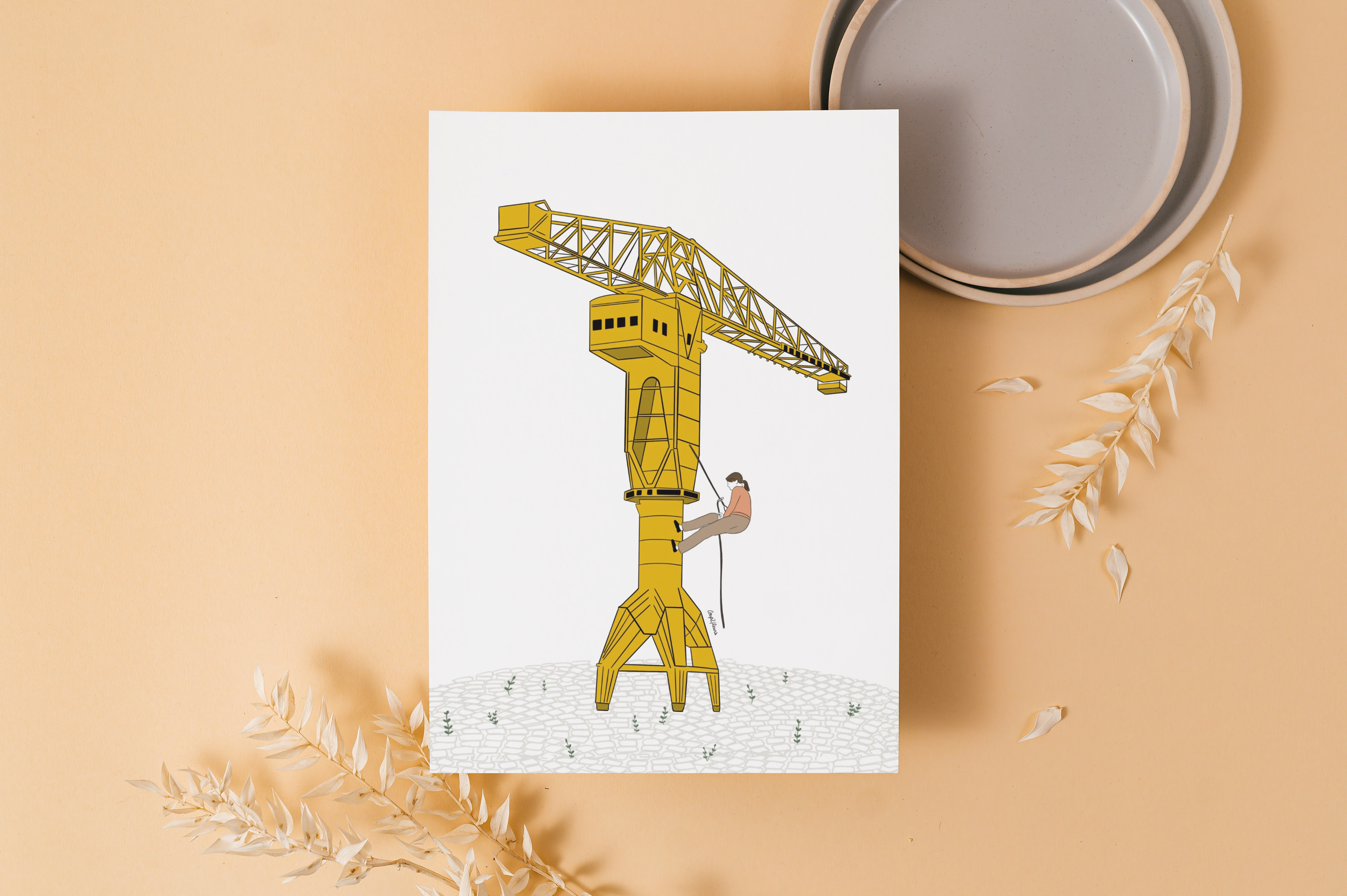 Carte postale "Nantes - Grue Titan"