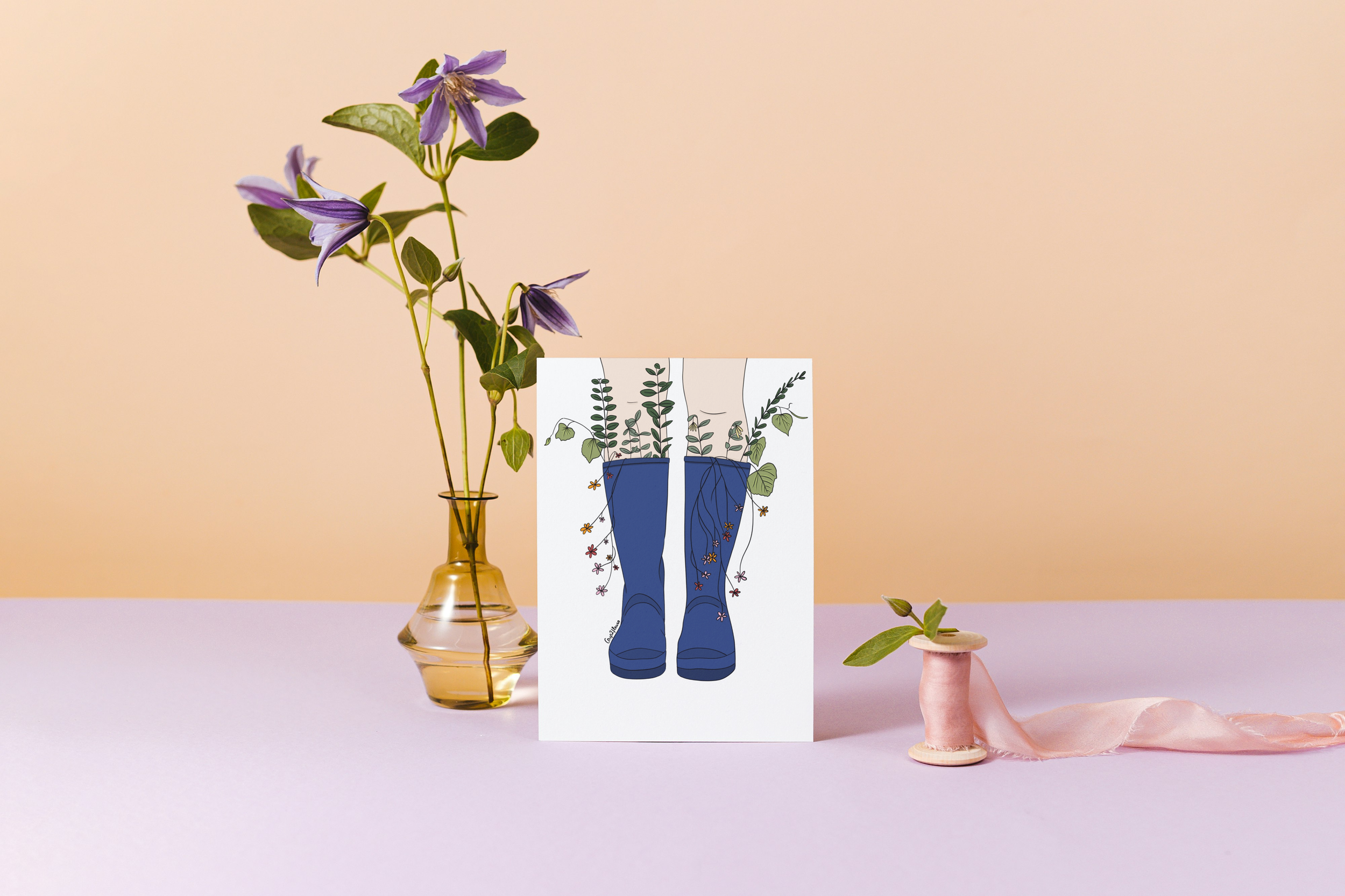 Carte postale "Bottes"