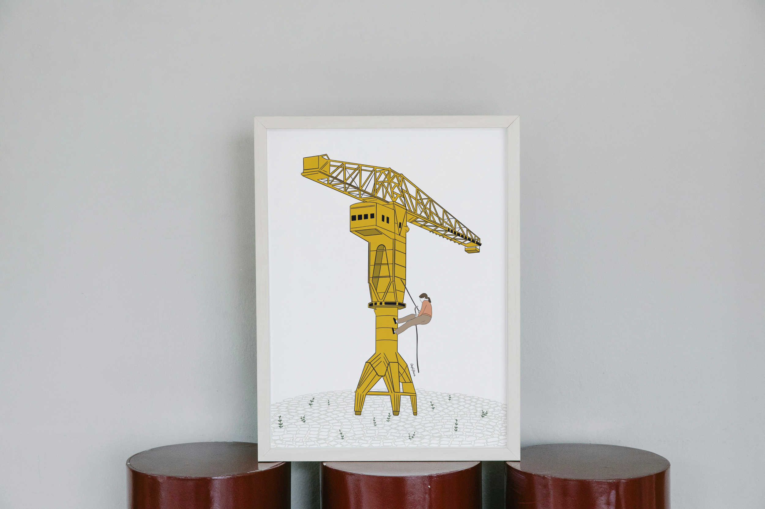 Affiche  "Nantes - Grue Titan"