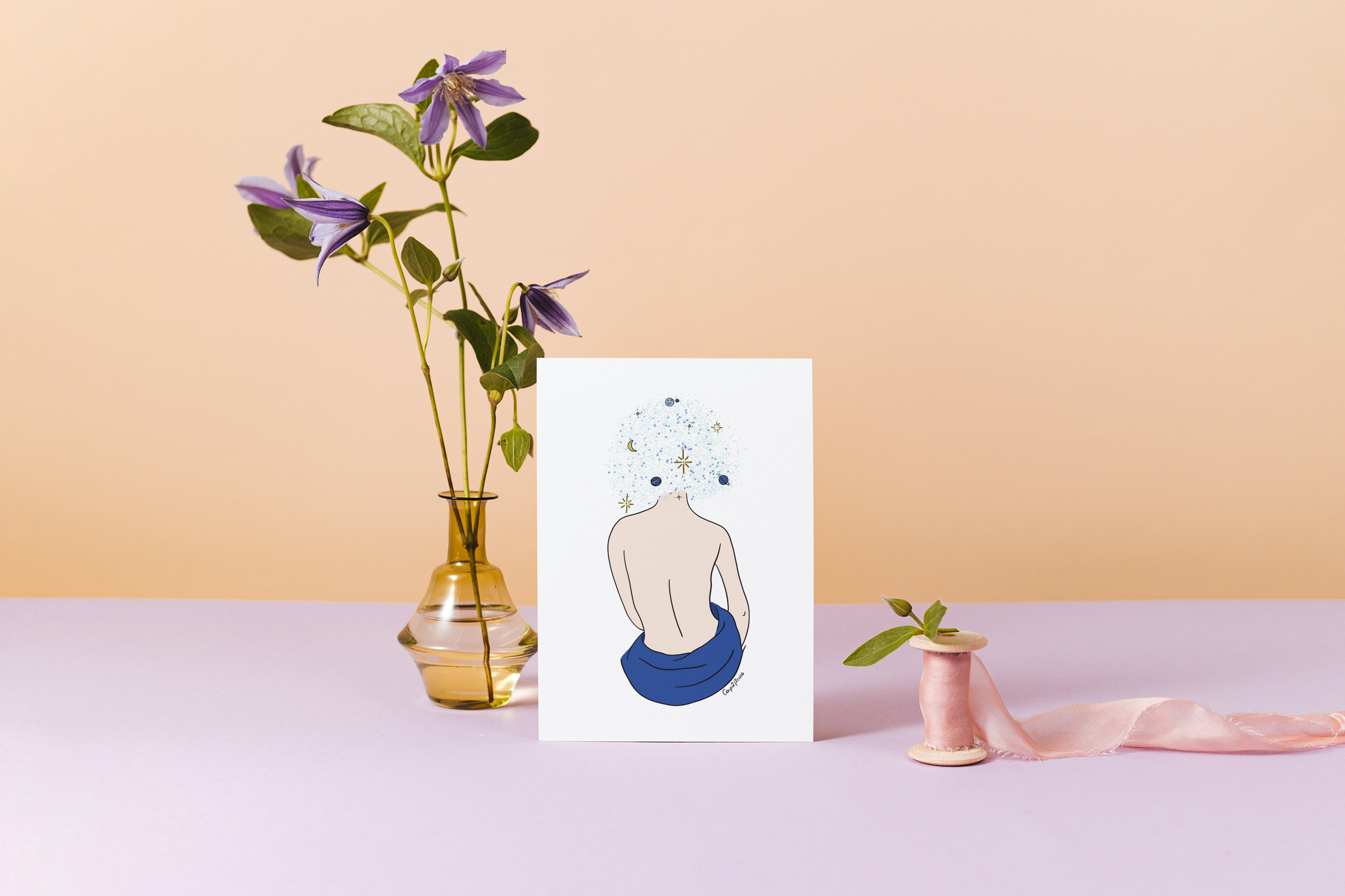 Carte postale "Céleste"