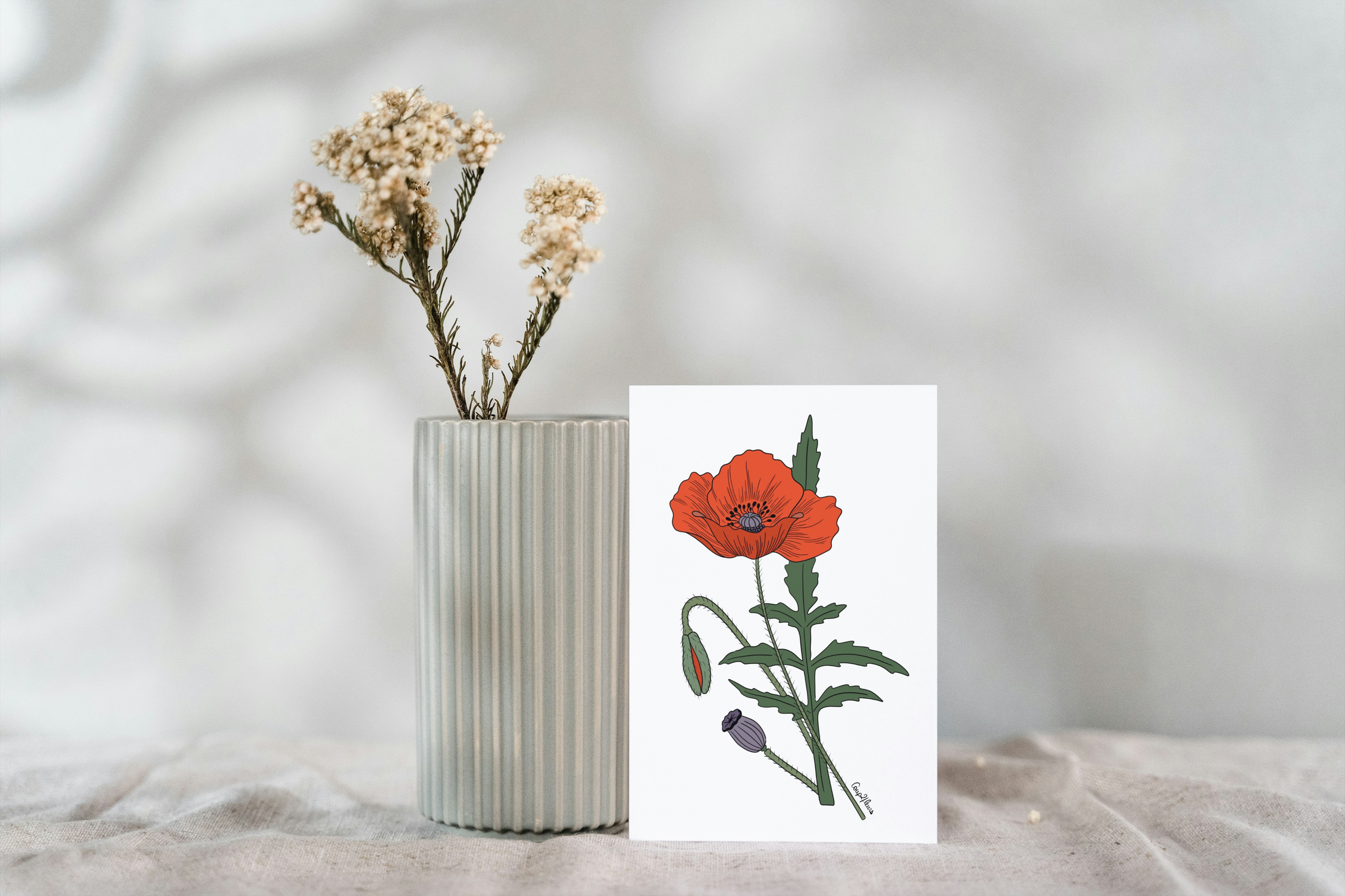 Carte postale "Coquelicot"