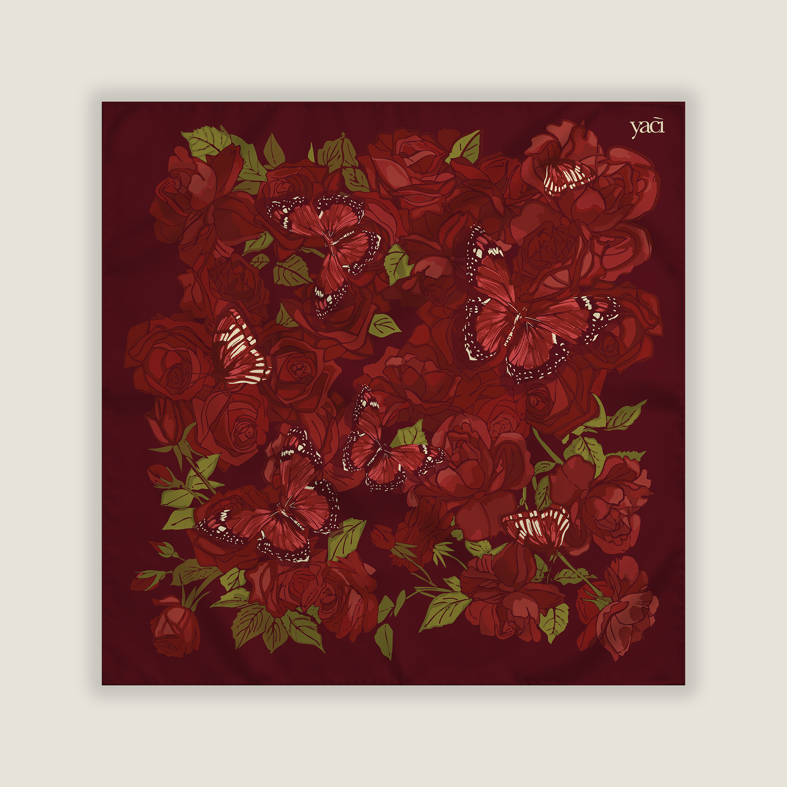 Silk Scarf - The Garden of Roses