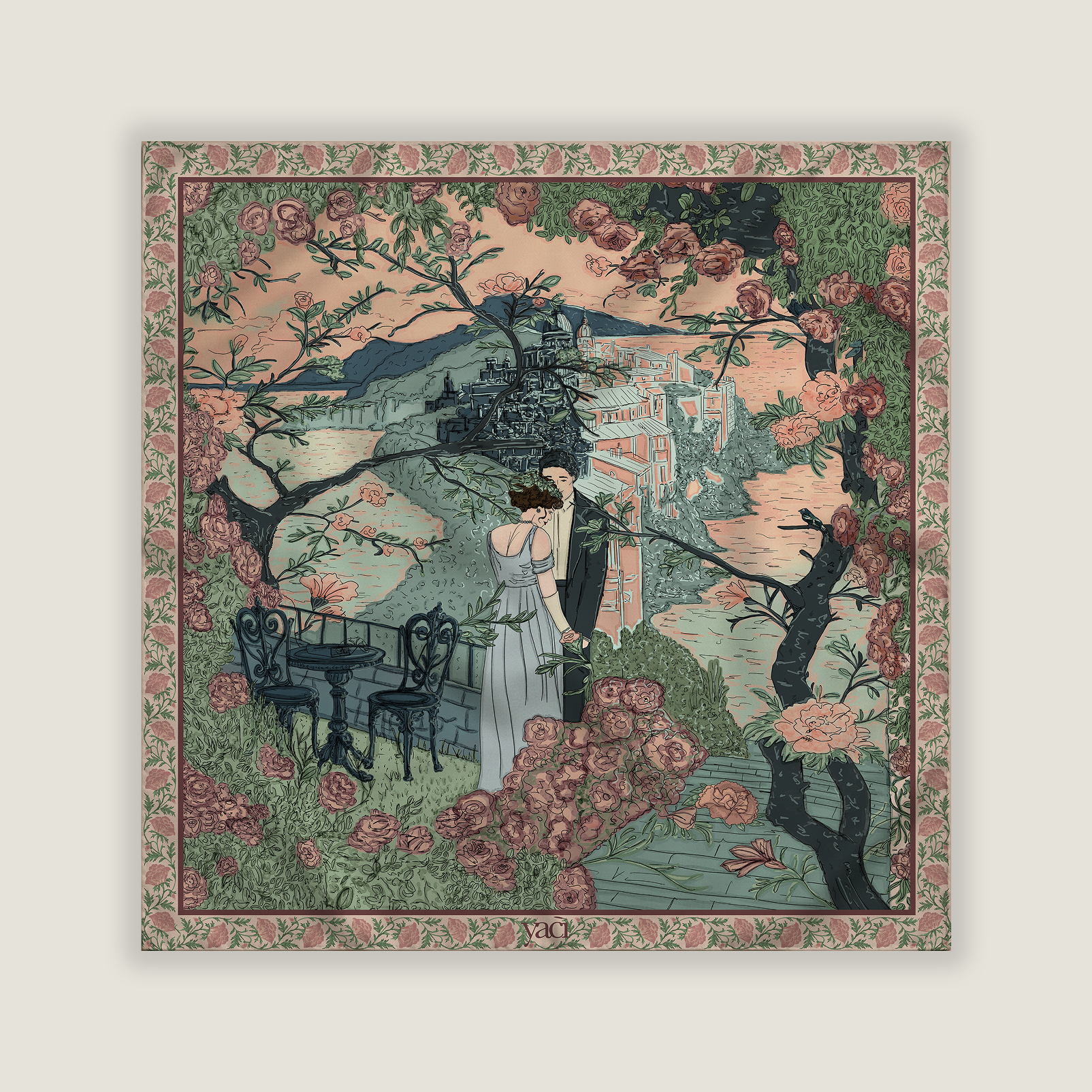 Silk Scarf - Silent Farewell