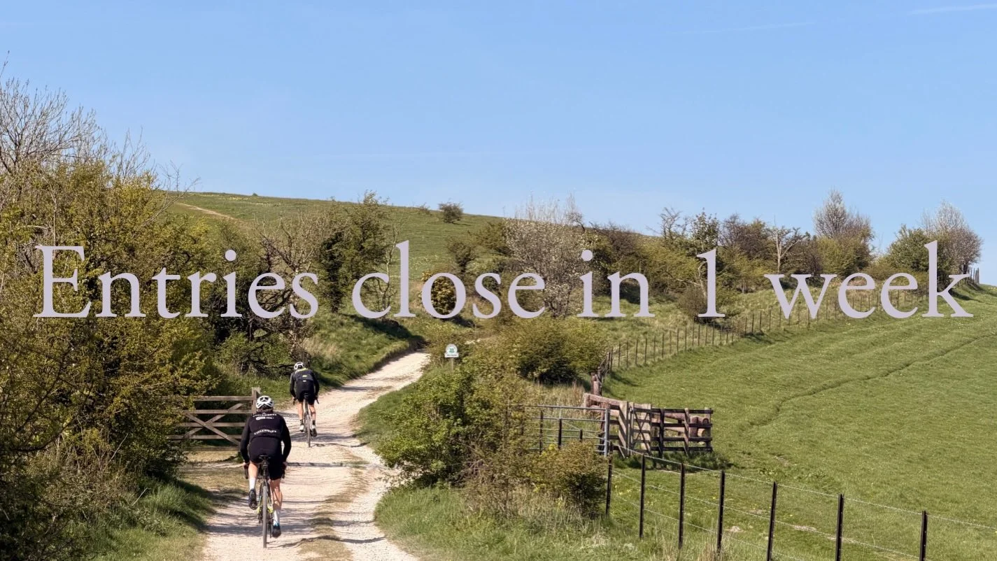 Entries close May 1st 

With only a week to go before entries close now is the time to commit! 

P.S the most recent newsletter just got sent out to entrants. 

@mason_cycles @restrap @hunt.beyond