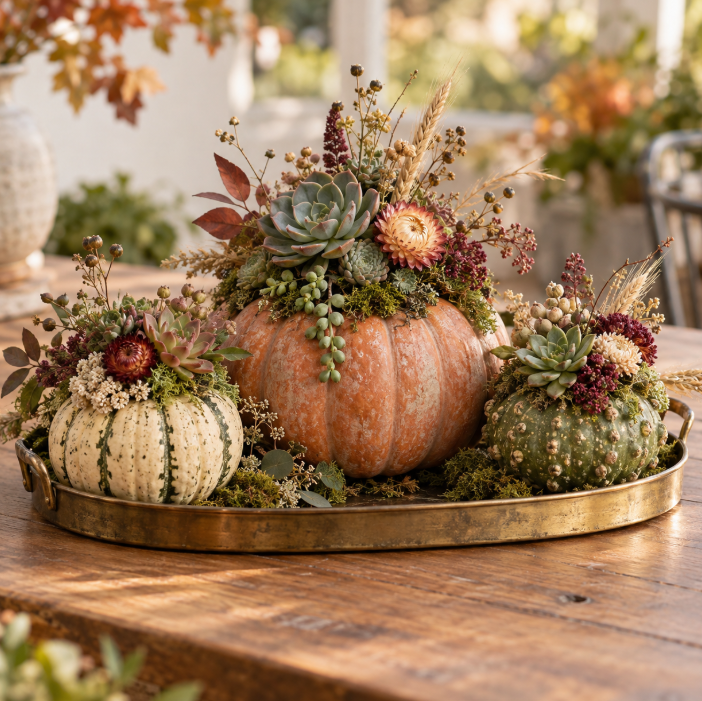 Succulent Pumpkin & Gourd Centerpiece Workshop | Friday, October 23 | 6:45–8:45 PM