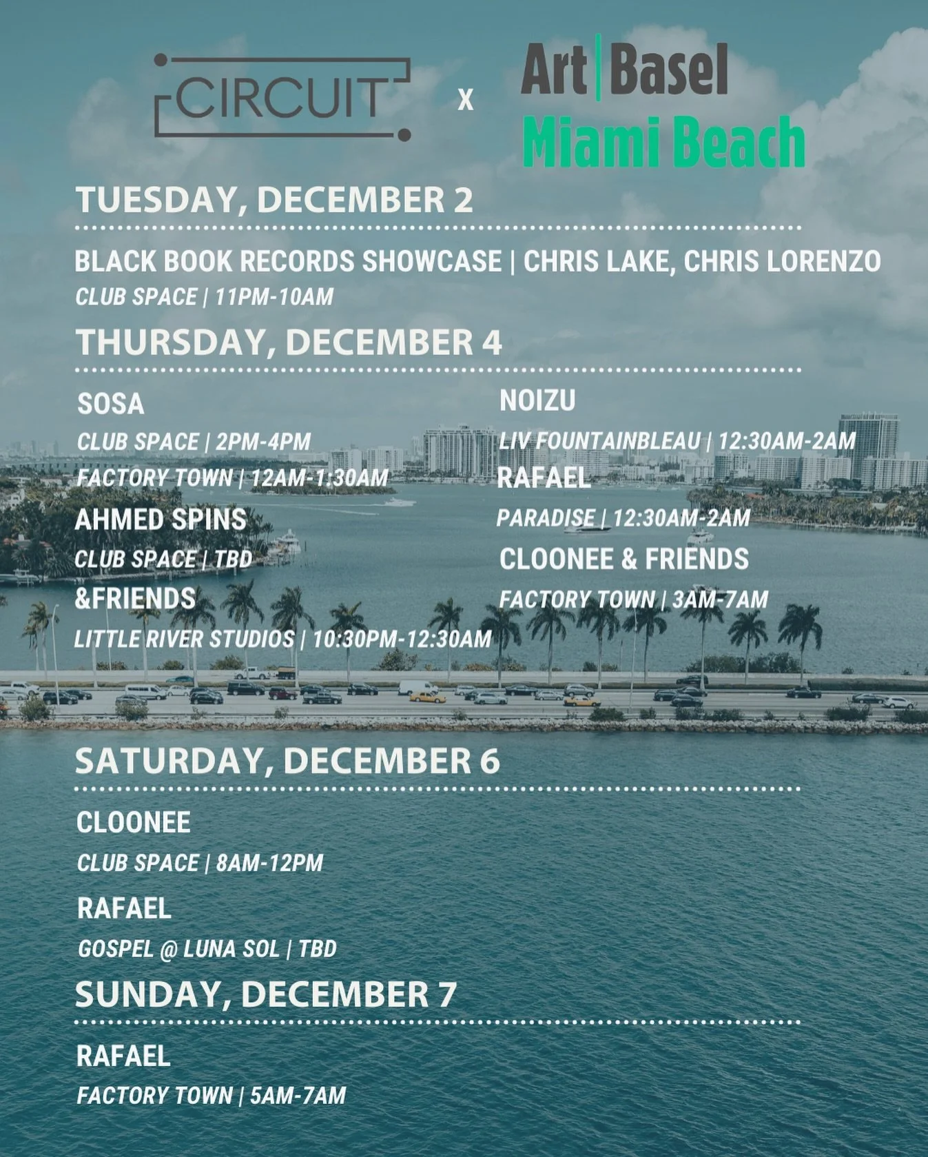 We&rsquo;re taking over @artbasel this week! Save this post so you know where to find us - hope to see you there 🌴🎨🤘