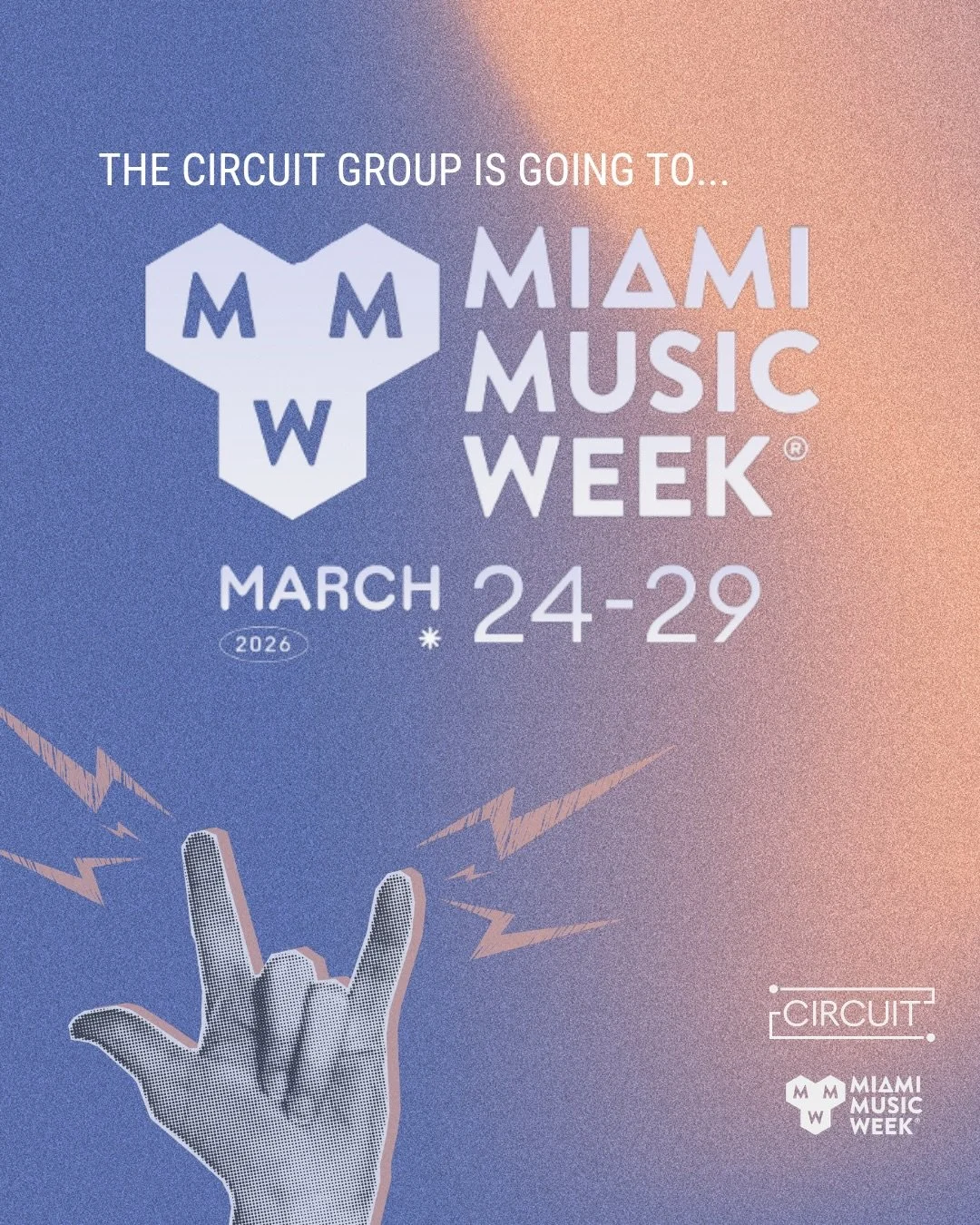 We&rsquo;re back for @miamimusicweek 🌴 A week of events, panels, and conversations we&rsquo;re excited to be part of. Here&rsquo;s what TCG has lined up for MMW - see you out there ✨