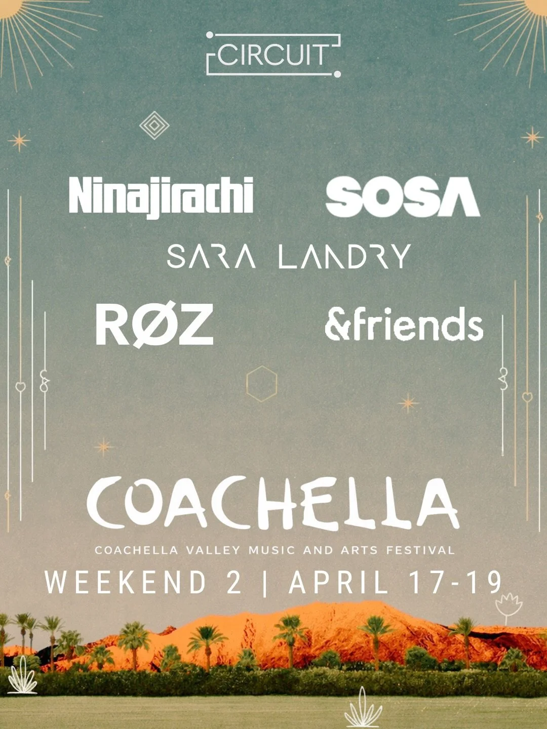 @coachella weekend 2 loading&hellip; who&rsquo;s running it back with us 👀🎡✨