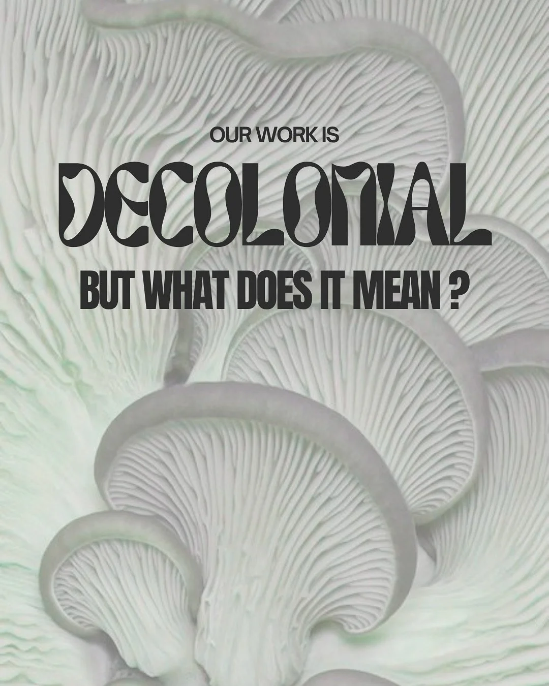 Our work is based on a decolonial approach. For us this means the process of relearning, reconnecting, remembering, reclaiming and repair. 

More information in the slides🌀

#decoloniality #decolonialwork #decolonialspaces #remembering #somaticwork 