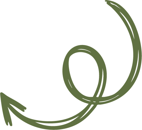 Green illustrated arrow forming a circular loop.