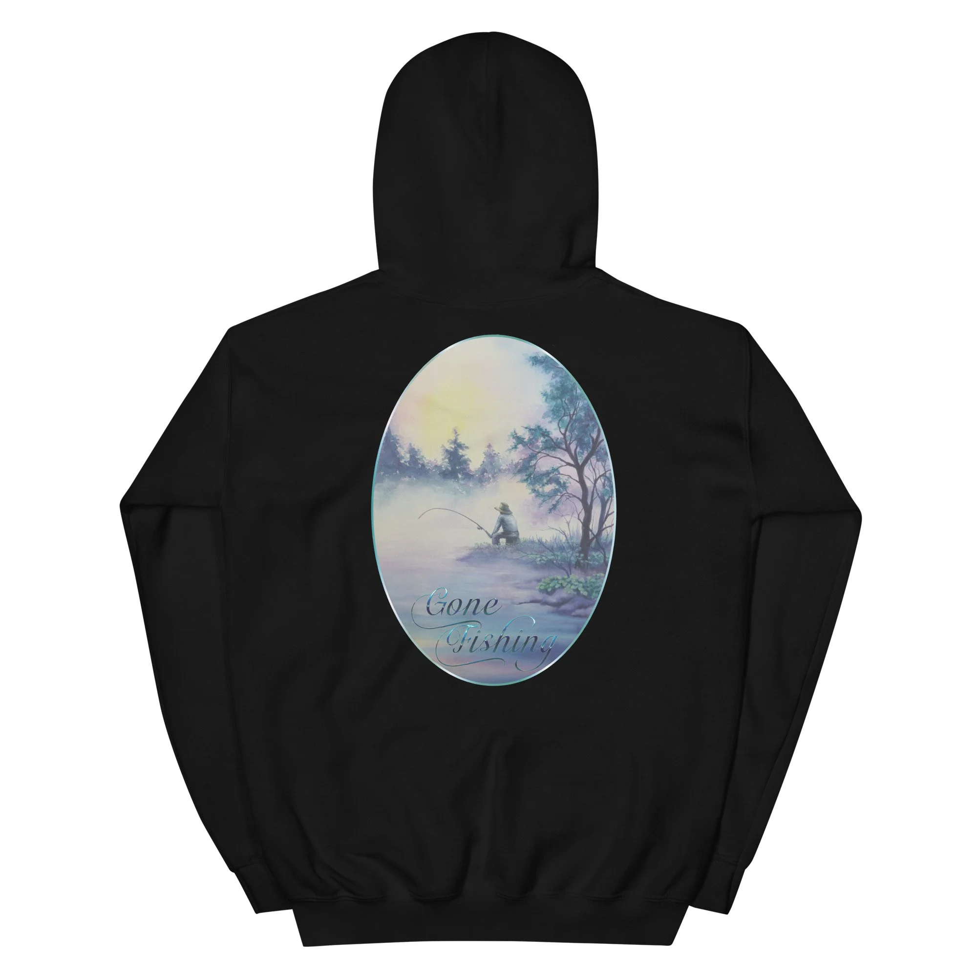 Mans Hoodie Gone Fishing