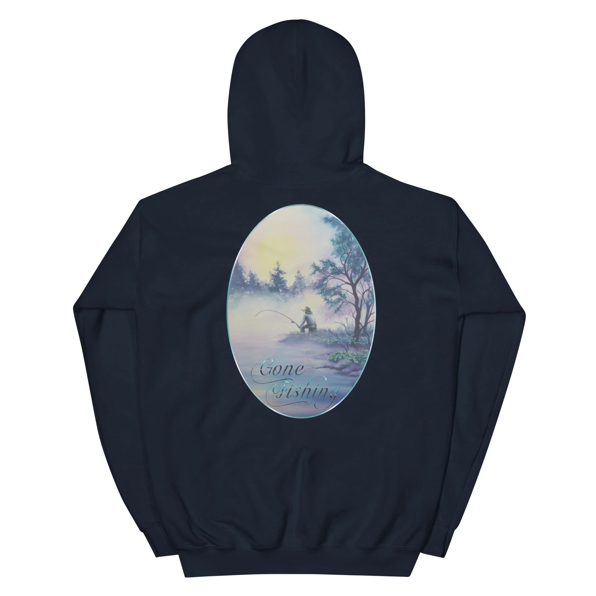 Mans Hoodie Gone Fishing