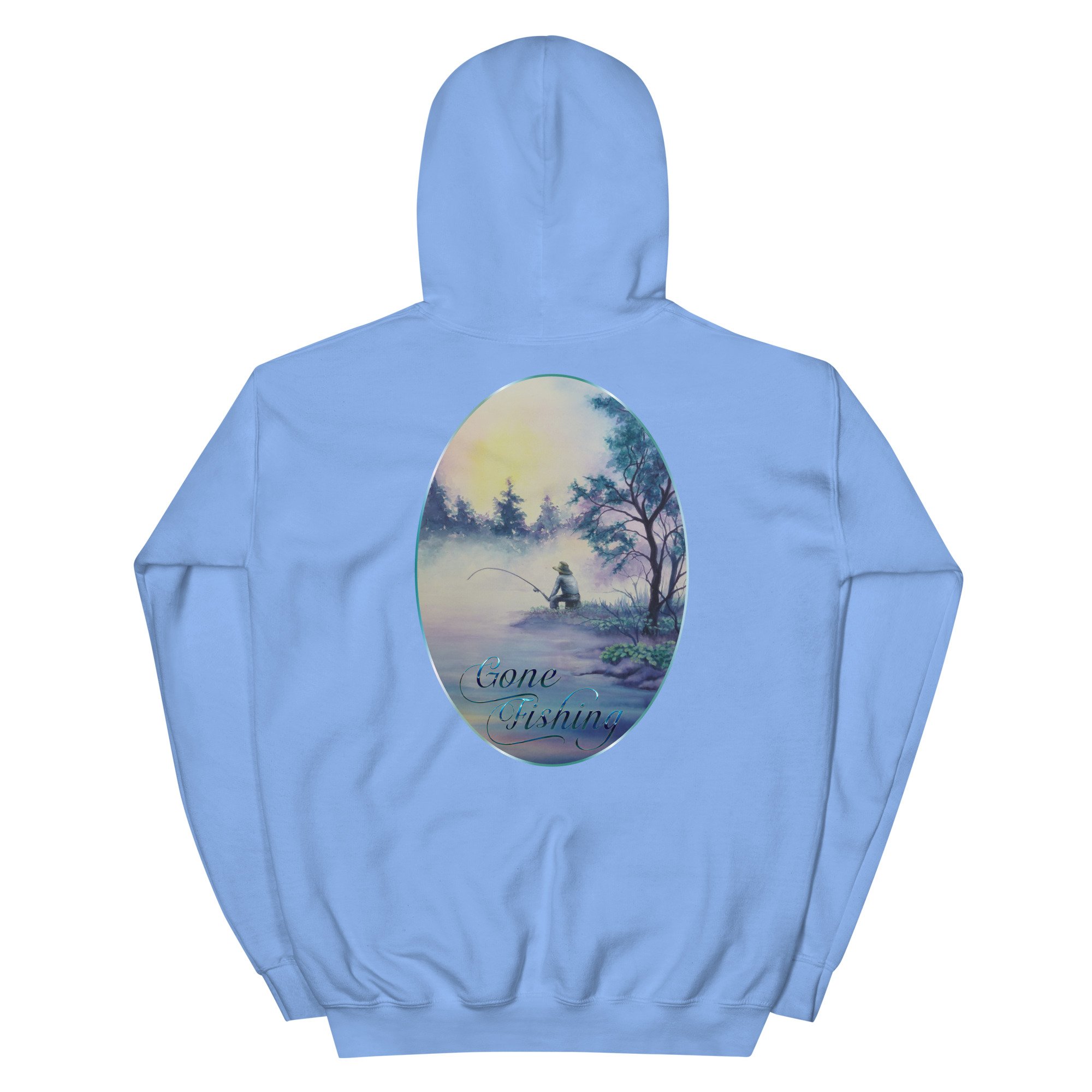 Mans Hoodie Gone Fishing