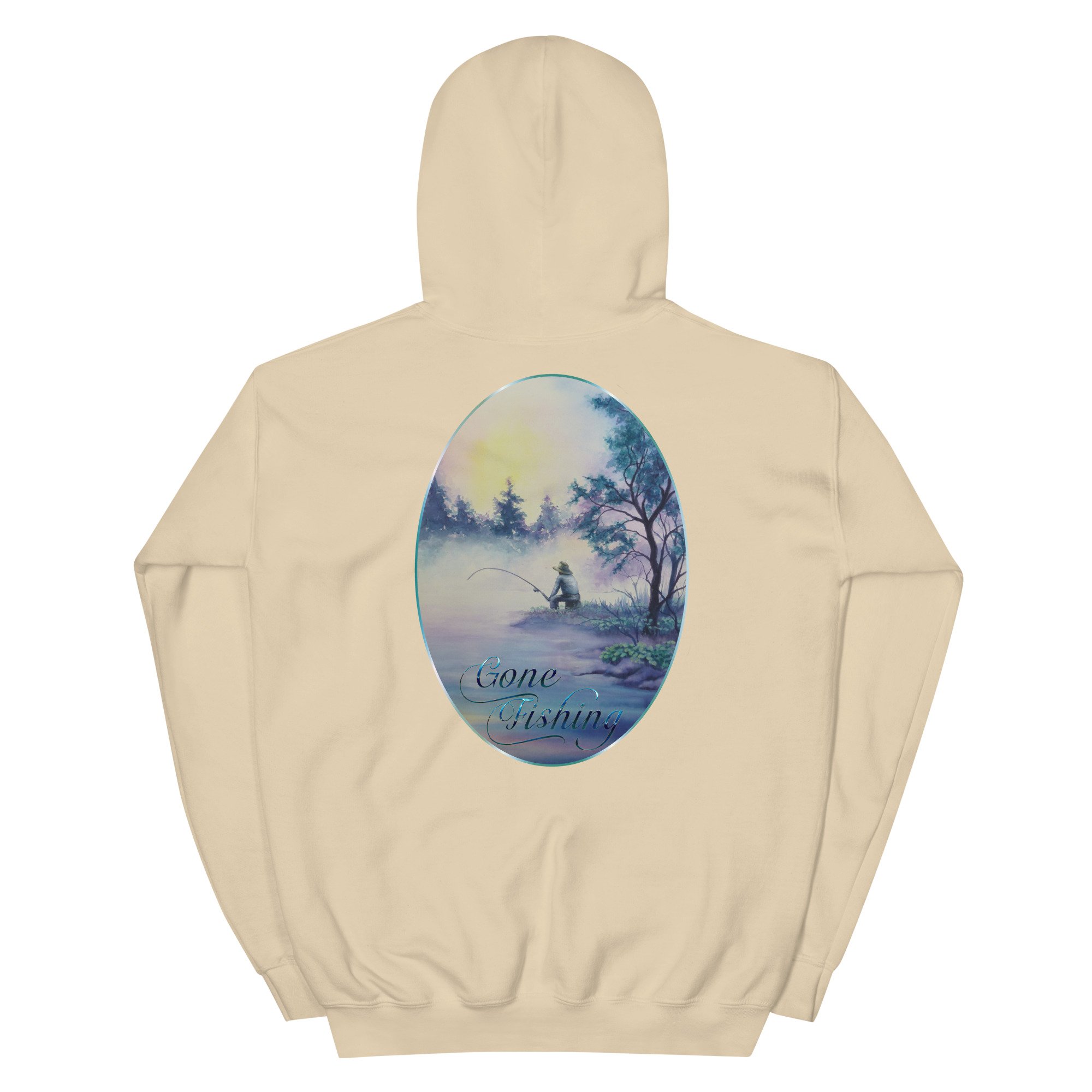 Mans Hoodie Gone Fishing