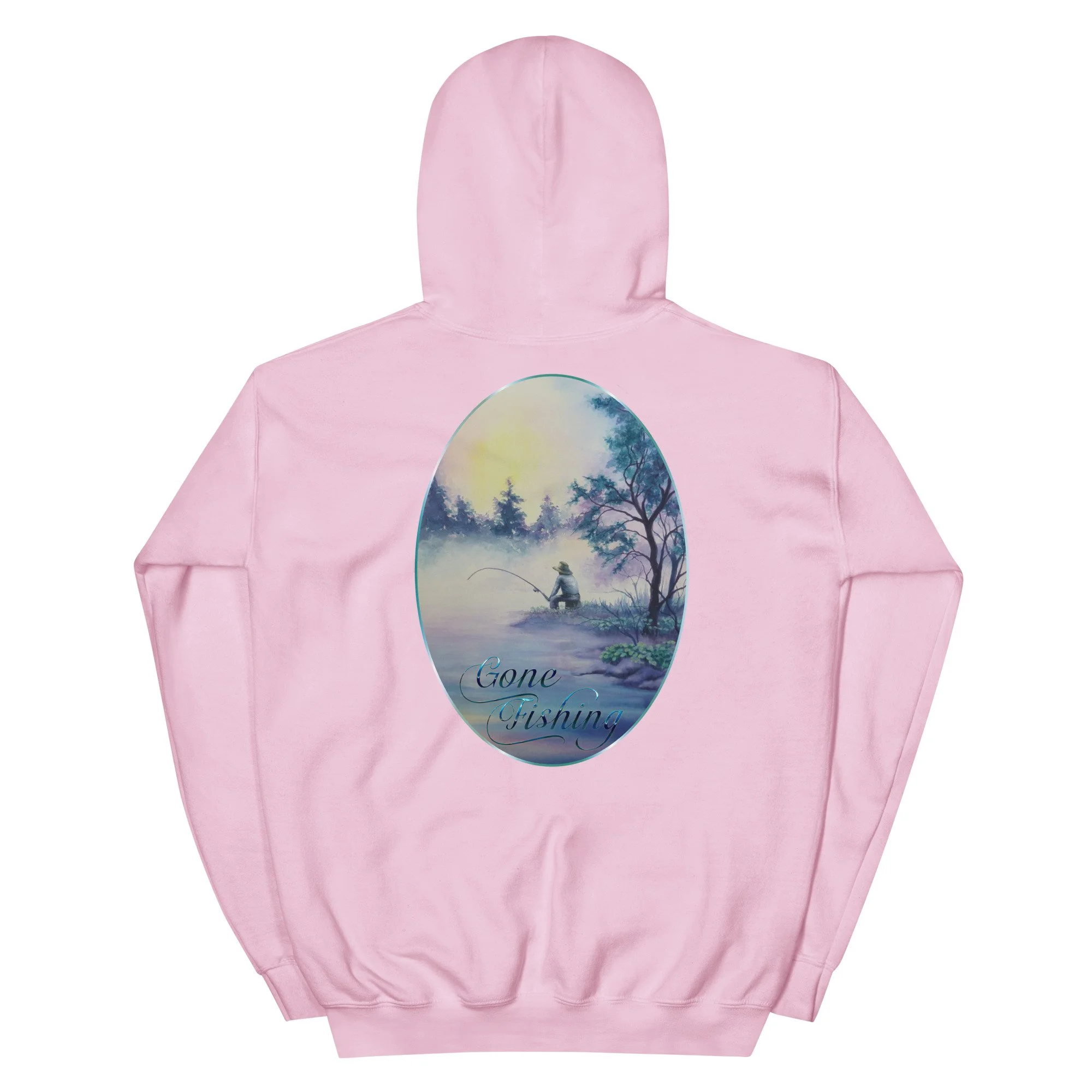 Mans Hoodie Gone Fishing