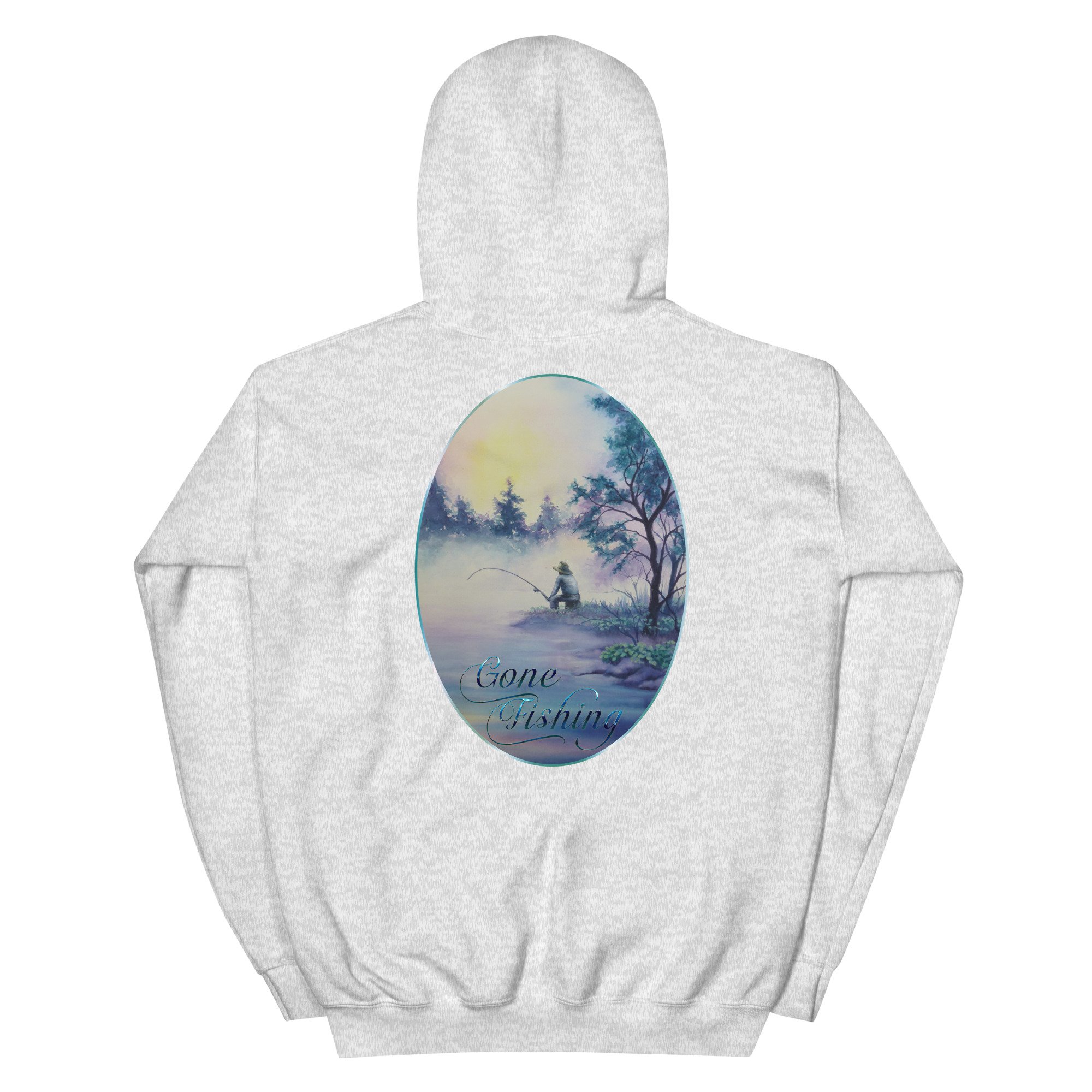Mans Hoodie Gone Fishing