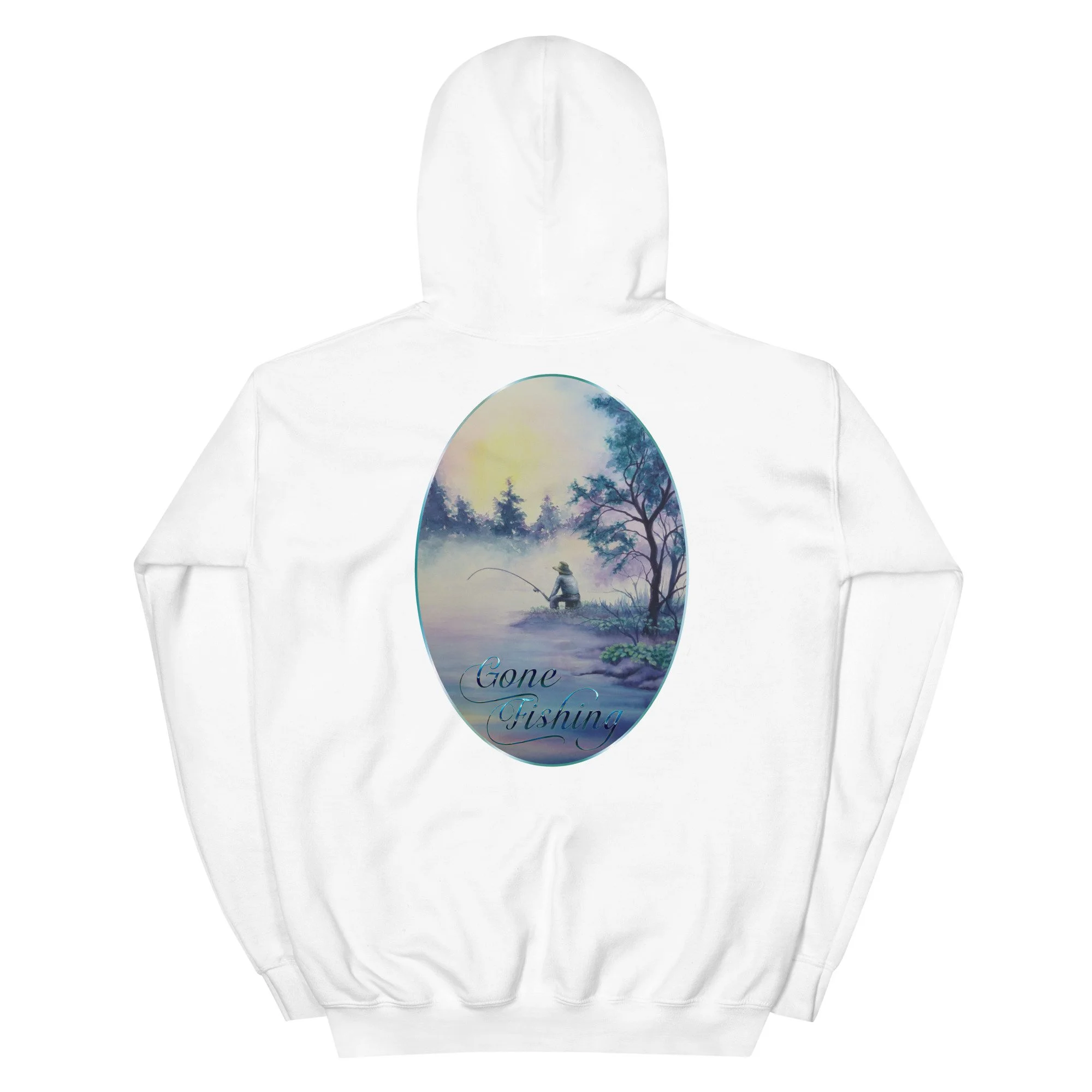 Mans Hoodie Gone Fishing